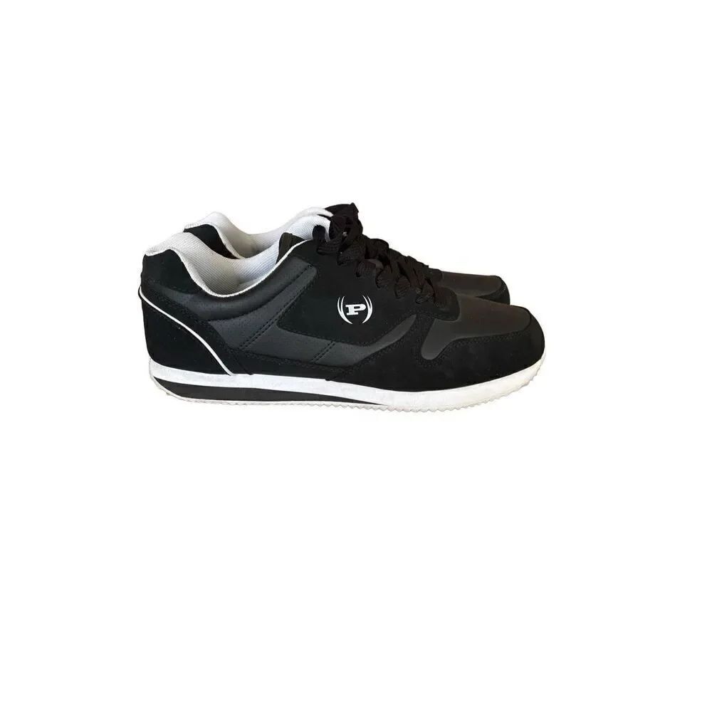 Phat Farm Mens Black Clayson Lace Up Round Toe Athletic Sneaker Shoes Size 10.5